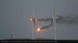 Eolienne en feu Eolienne en feu